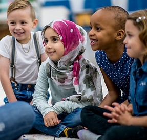 children in classroom
